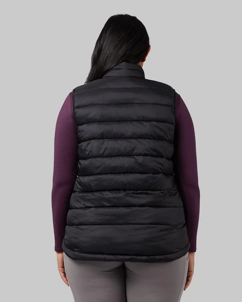 32 Degrees Women's Lightweight Recycled Poly-Fill Packable Vest | Zippered Pockets | Layering | Water Repellent