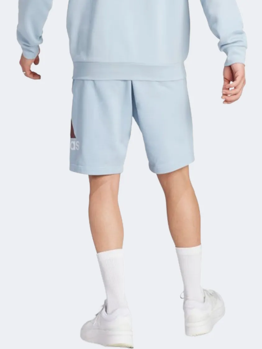 Adidas Essential Big Logo Men Sportswear Short Wonder Blue