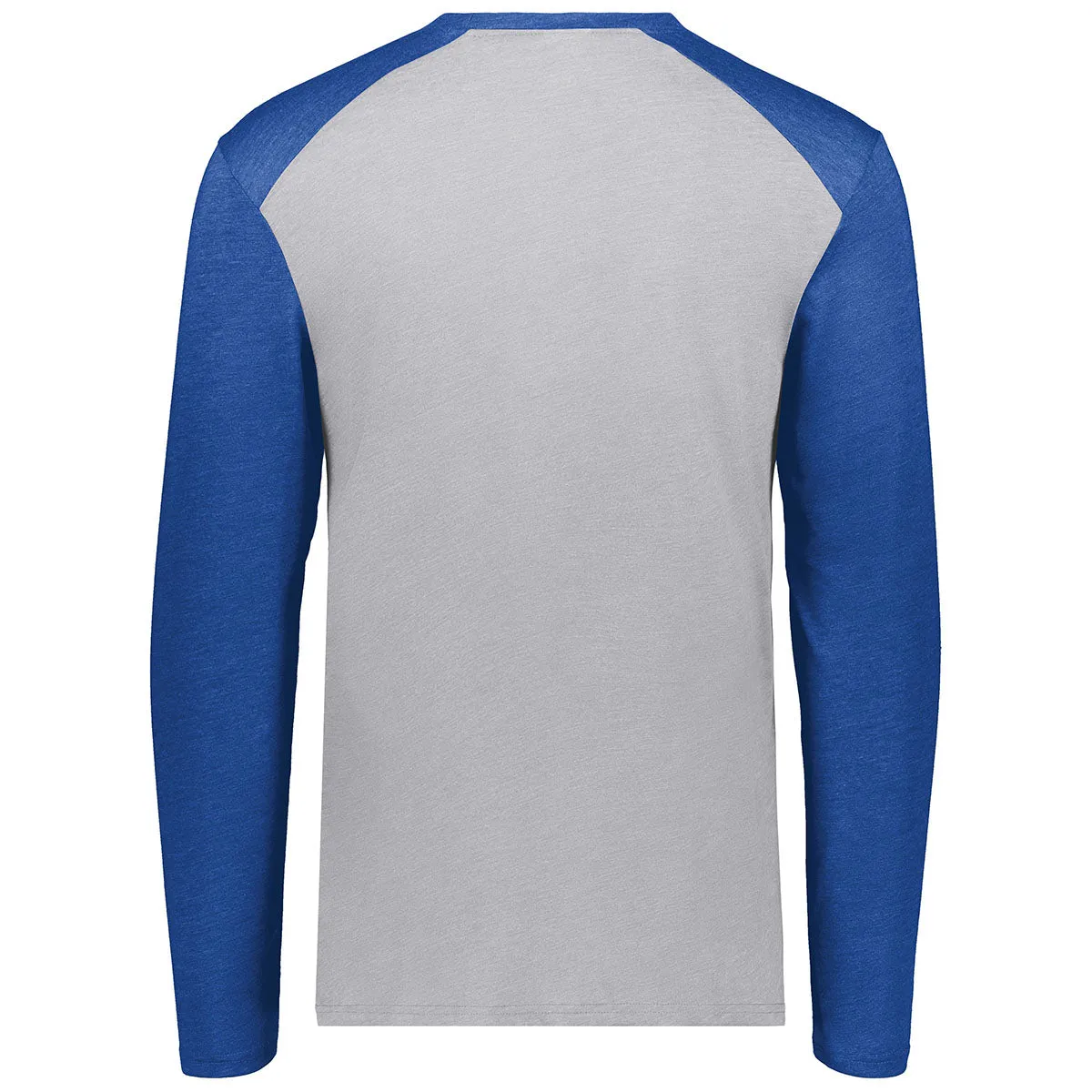 Augusta Sportswear Men's Grey Heather/Royal Heather Gameday Vintage Long Sleeve Tee