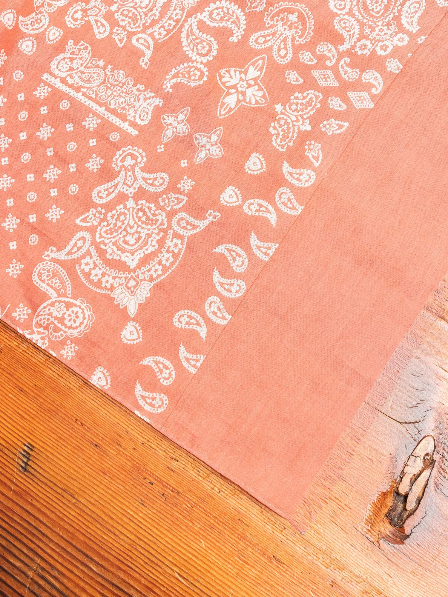 Bandana Silk Blend Scarf in Vintage Pastel