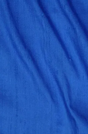 Cerulean Blue Dupioni Silk Fabric