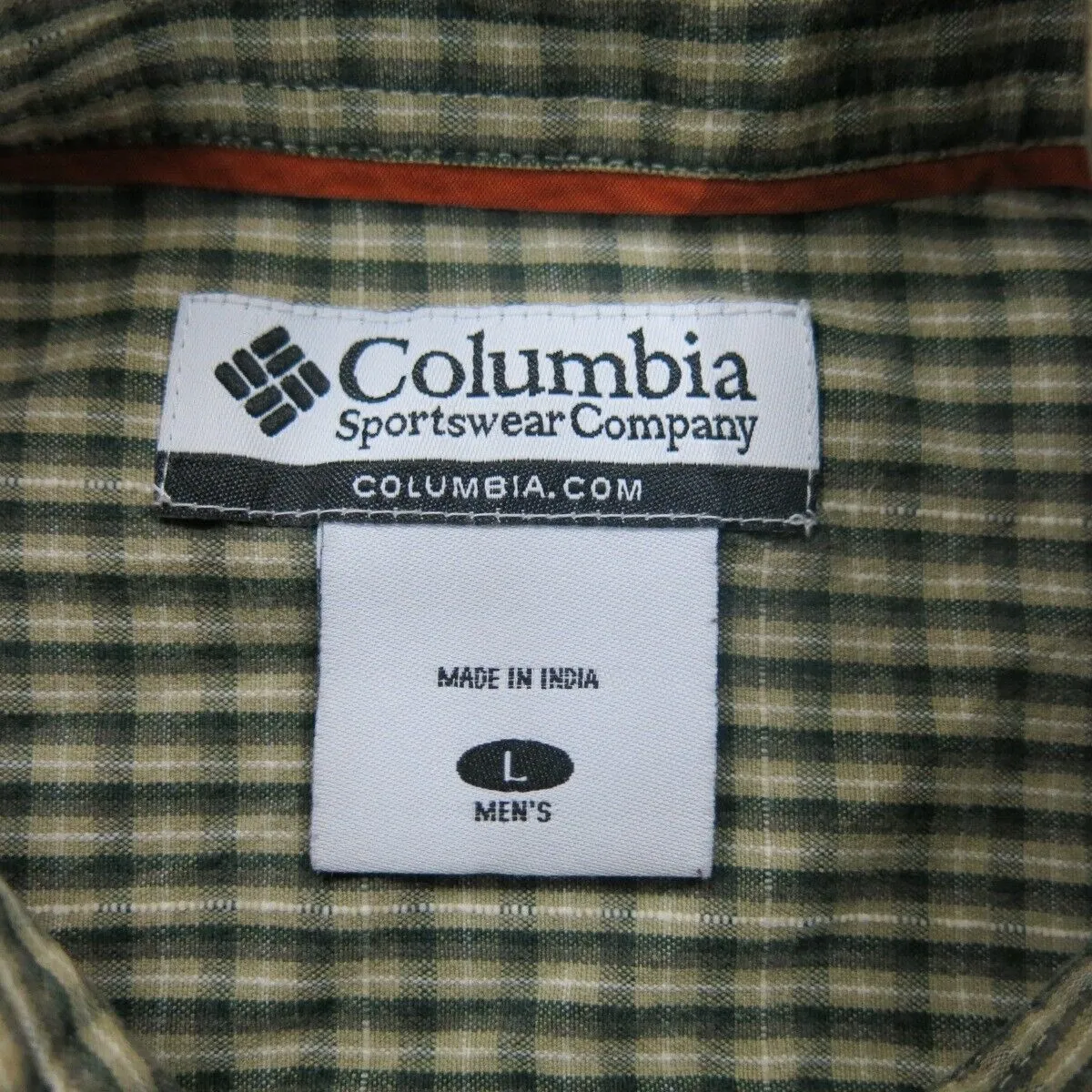 Columbia Sportswear Mens Button Down Shirt Long Sleeves Gray Green Size Large