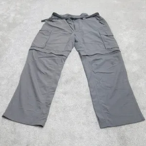 Columbia Sportswear Mens Cargo Pants Mid Rise Flat Front Gray Size W38xL30
