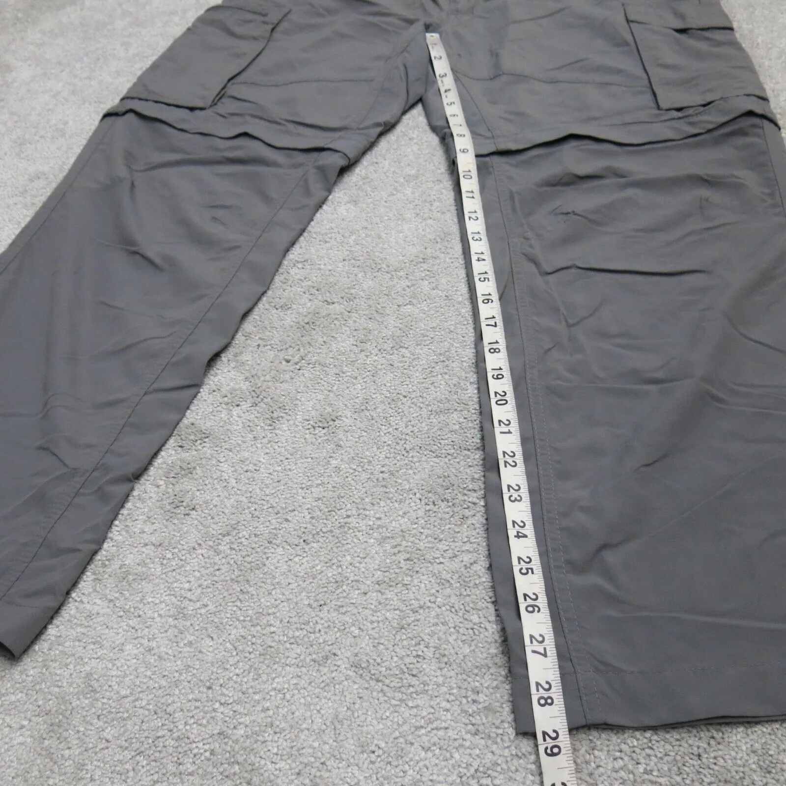 Columbia Sportswear Mens Cargo Pants Mid Rise Flat Front Gray Size W38xL30
