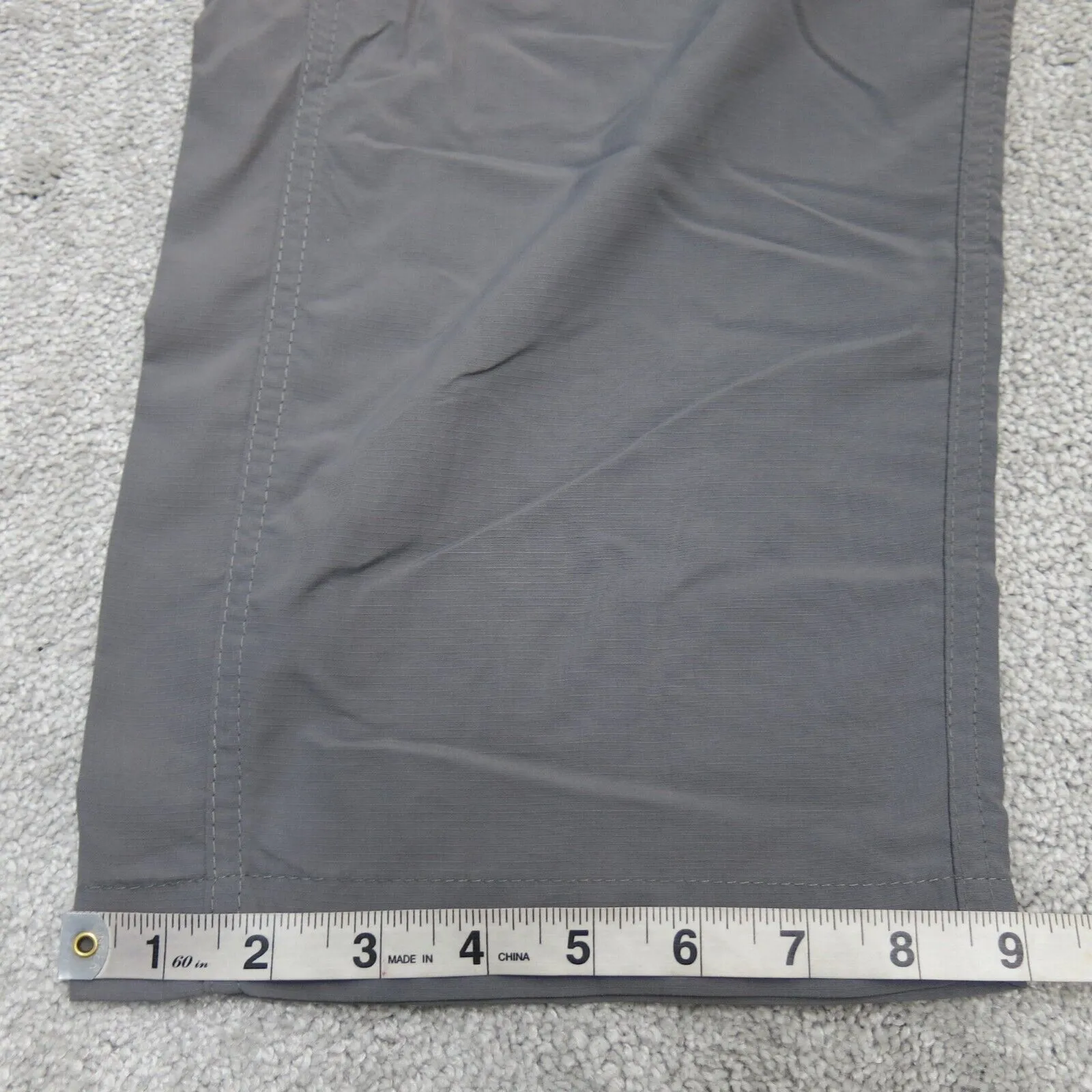 Columbia Sportswear Mens Cargo Pants Mid Rise Flat Front Gray Size W38xL30