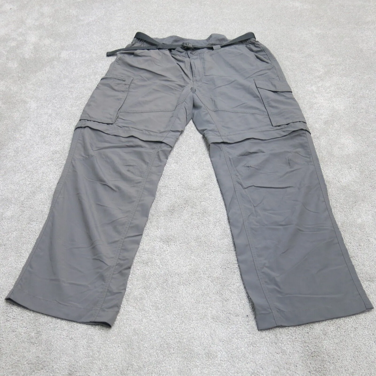Columbia Sportswear Mens Cargo Pants Mid Rise Flat Front Gray Size W38xL30