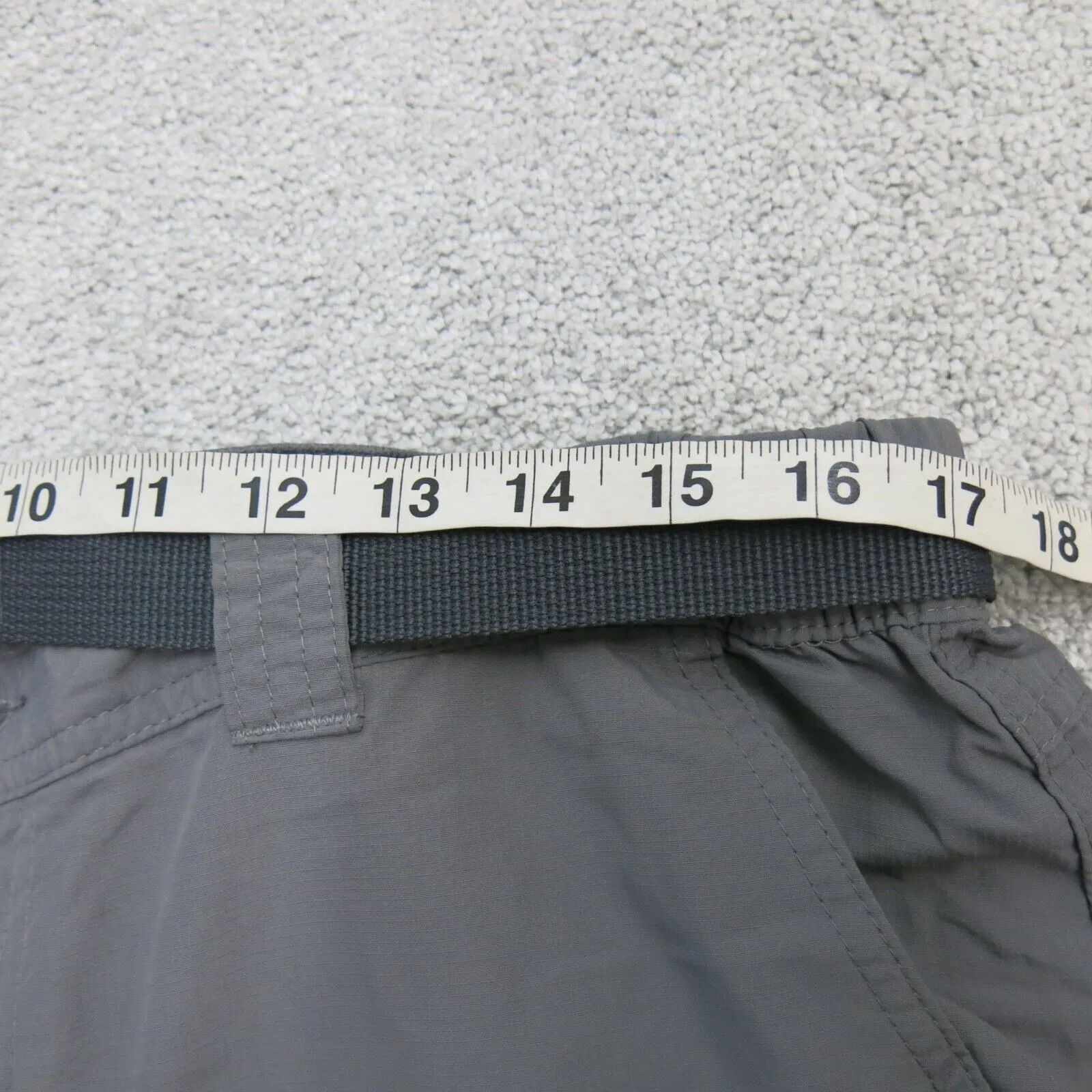 Columbia Sportswear Mens Cargo Pants Mid Rise Flat Front Gray Size W38xL30