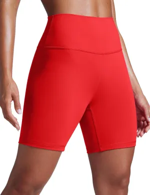 CRZ YOGA Women Butterbreeze Athletic Biker Shorts 6 Inches - High Waist Workout Gym Running Volleyball Yoga Spandex