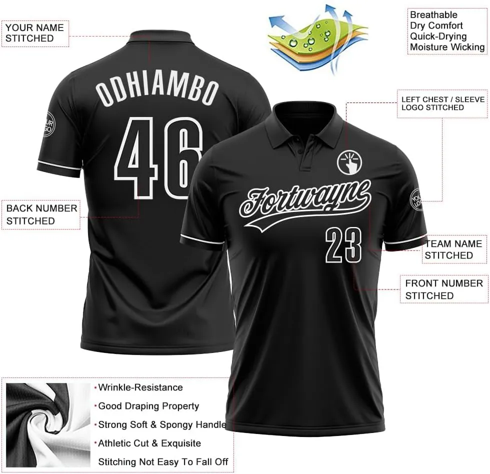 Custom Polo Shirts Personalized Bowling Golf Tennis Jerseys for Women Men Youth, Design Sports Team Uniform Printed