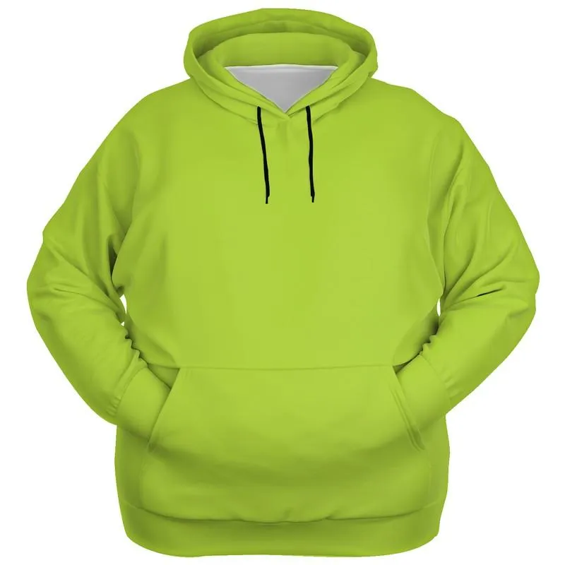 Electric Green Hoodies | Unisex | with PLUS sizes | Bright Pure Warm Green | C38M0Y100K0