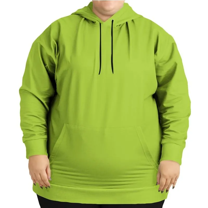 Electric Green Hoodies | Unisex | with PLUS sizes | Bright Pure Warm Green | C38M0Y100K0