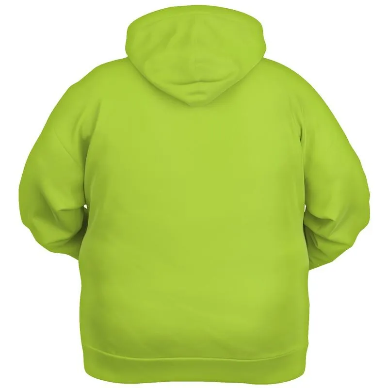 Electric Green Hoodies | Unisex | with PLUS sizes | Bright Pure Warm Green | C38M0Y100K0
