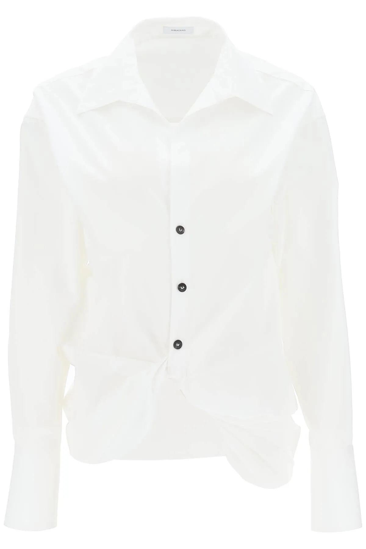 FERRAGAMO shirt with draped hem