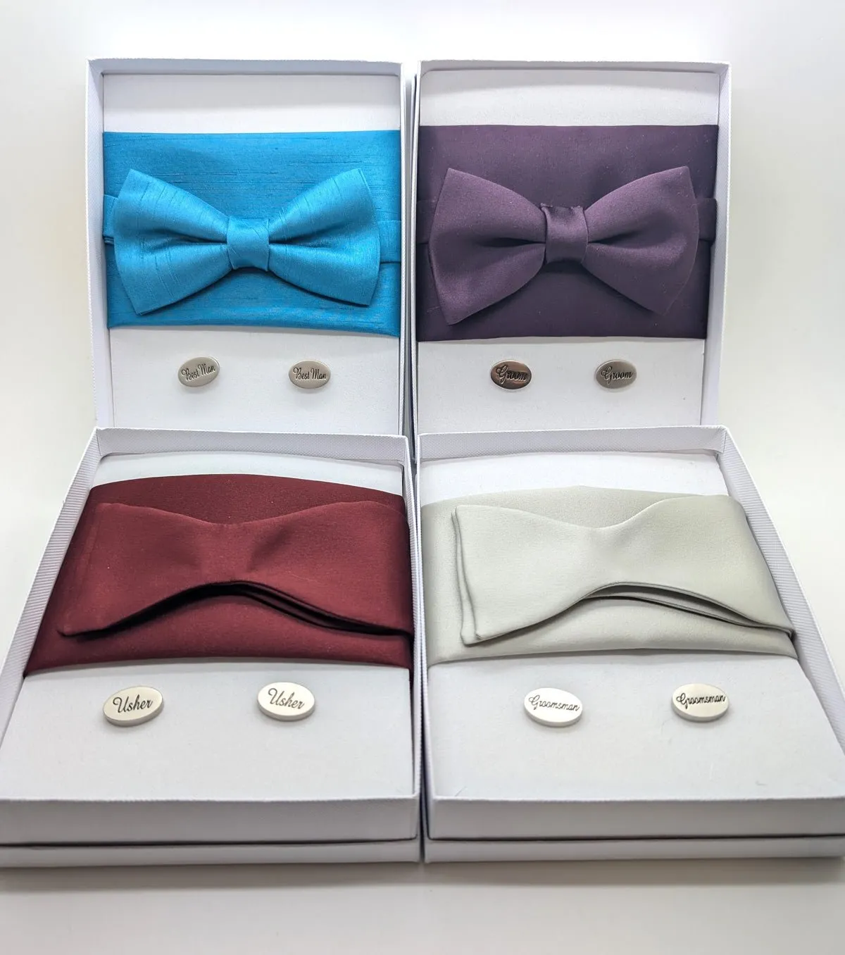 Glacier Shantung Bow Tie