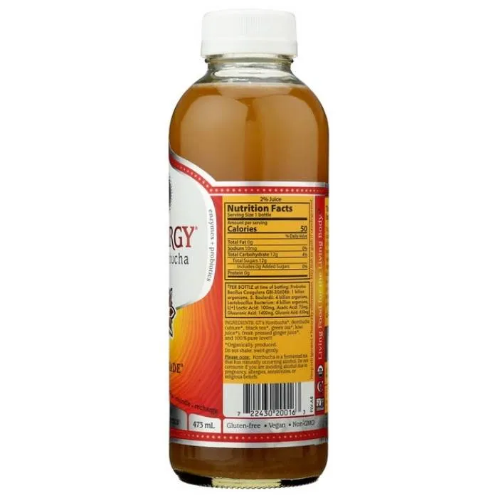 GT's - Synergy Raw Kombucha, 16 fl oz | Multiple Flavors