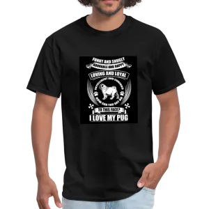 I Love My Pug Men's T-Shirt