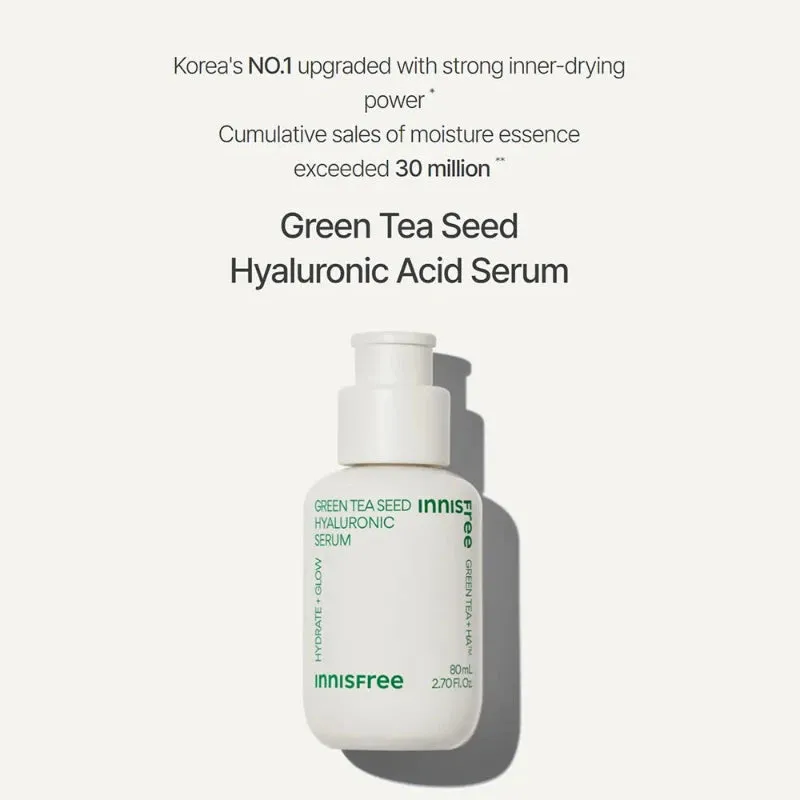 Innisfree Green Tea Seed Hyaluronic Serum (hydration), 80ml *new packaging*