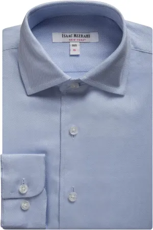 Isaac Mizrahi Boys 100% Cotton Twill Dress Shirt - (Available in Many Styles)