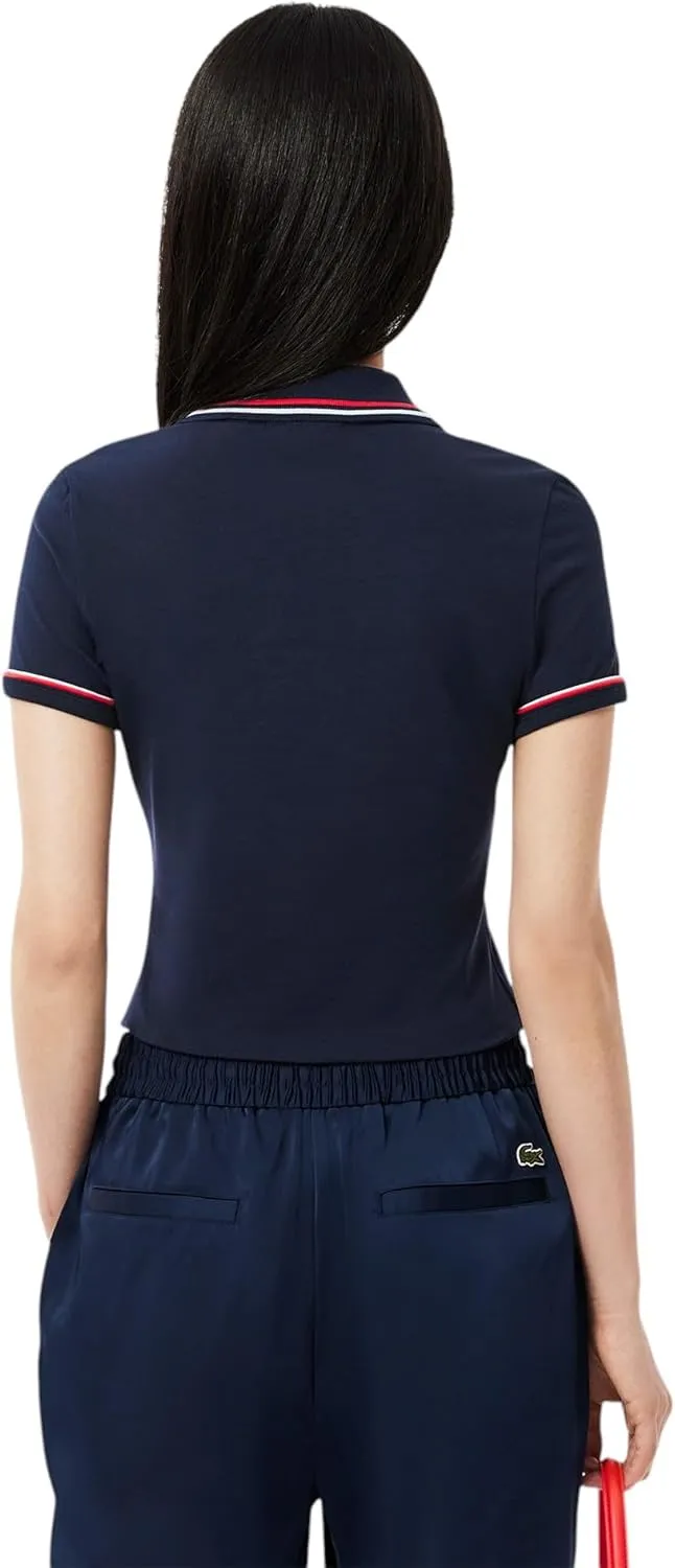 Lacoste Women's L.12.d Slim Fit Jersey Polo Shirt