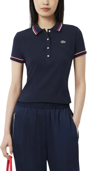 Lacoste Women's L.12.d Slim Fit Jersey Polo Shirt