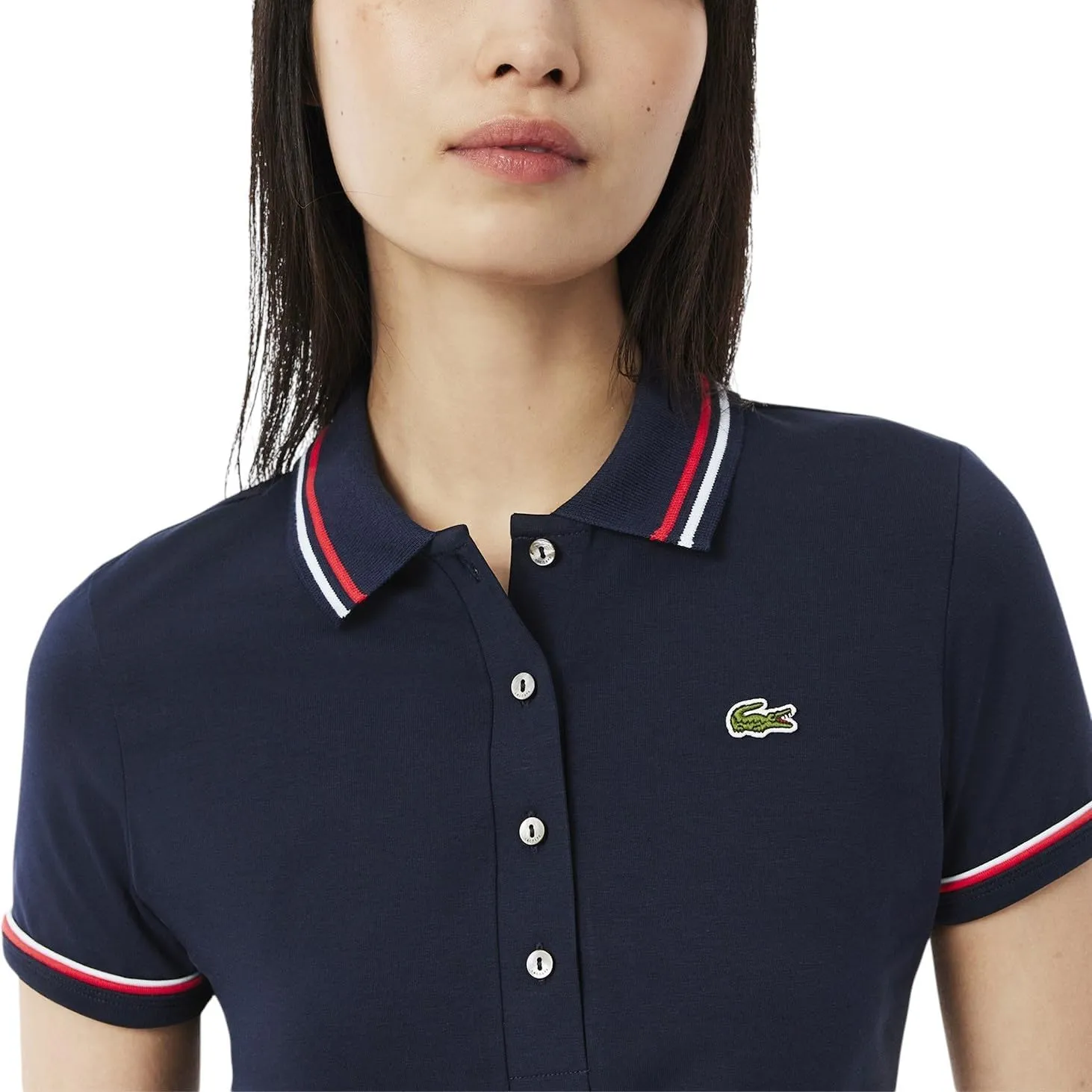 Lacoste Women's L.12.d Slim Fit Jersey Polo Shirt