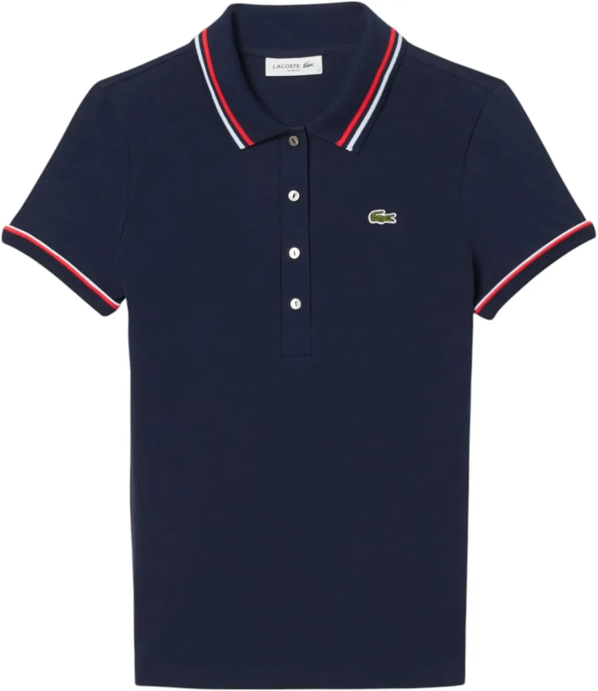 Lacoste Women's L.12.d Slim Fit Jersey Polo Shirt