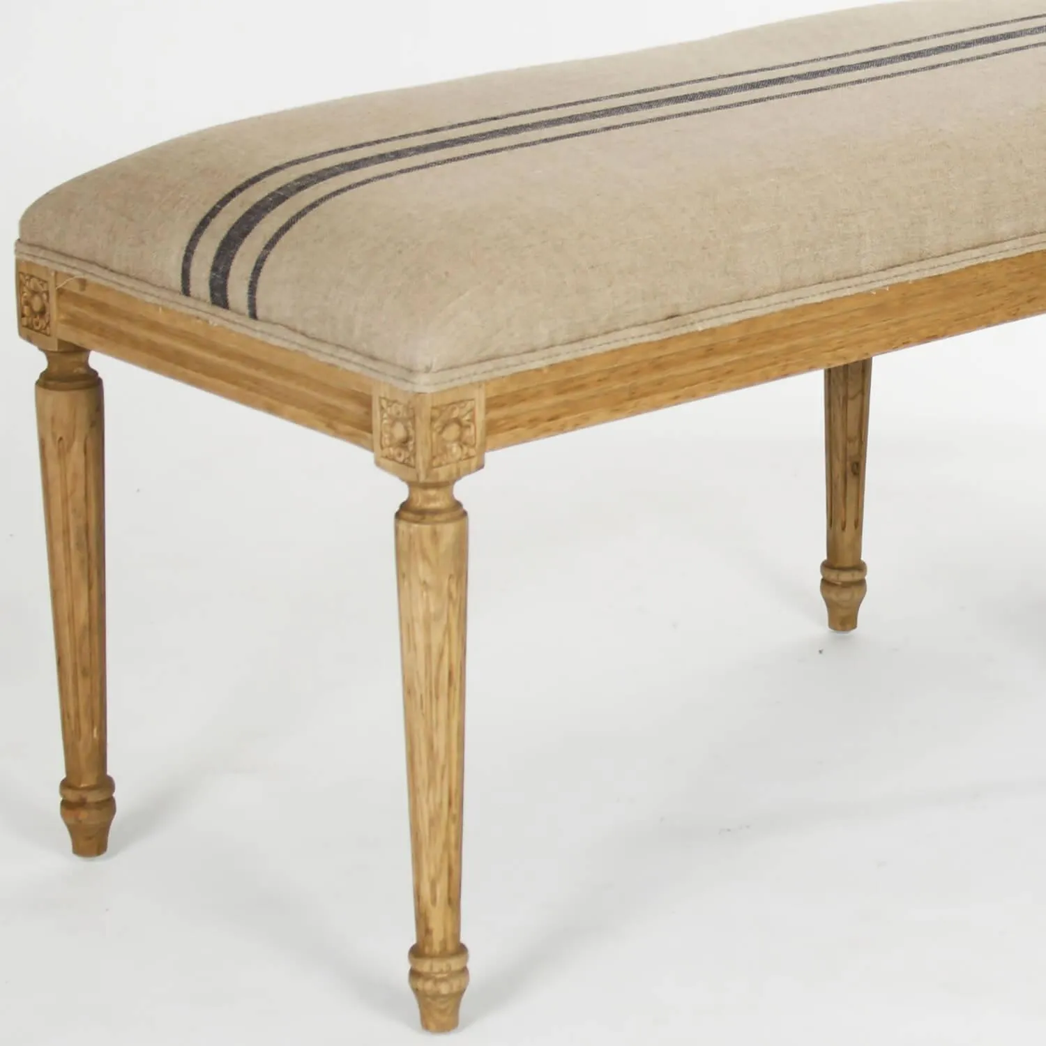 Lille Blue Striped Bench