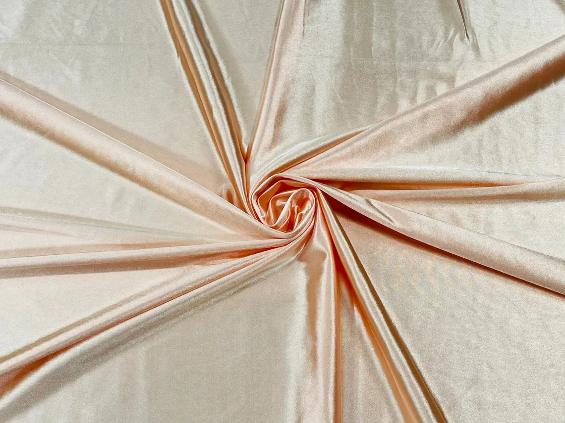 Luxury Spandex Shiny Polyester Fabric - 80% Polyester / 20% Spandex Stretch Fabric By Yard