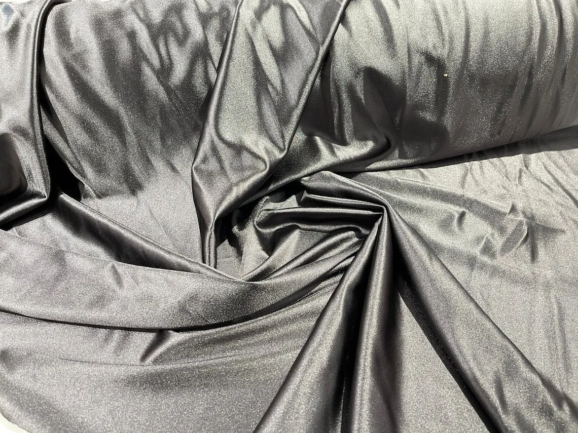 Luxury Spandex Shiny Polyester Fabric - 80% Polyester / 20% Spandex Stretch Fabric By Yard