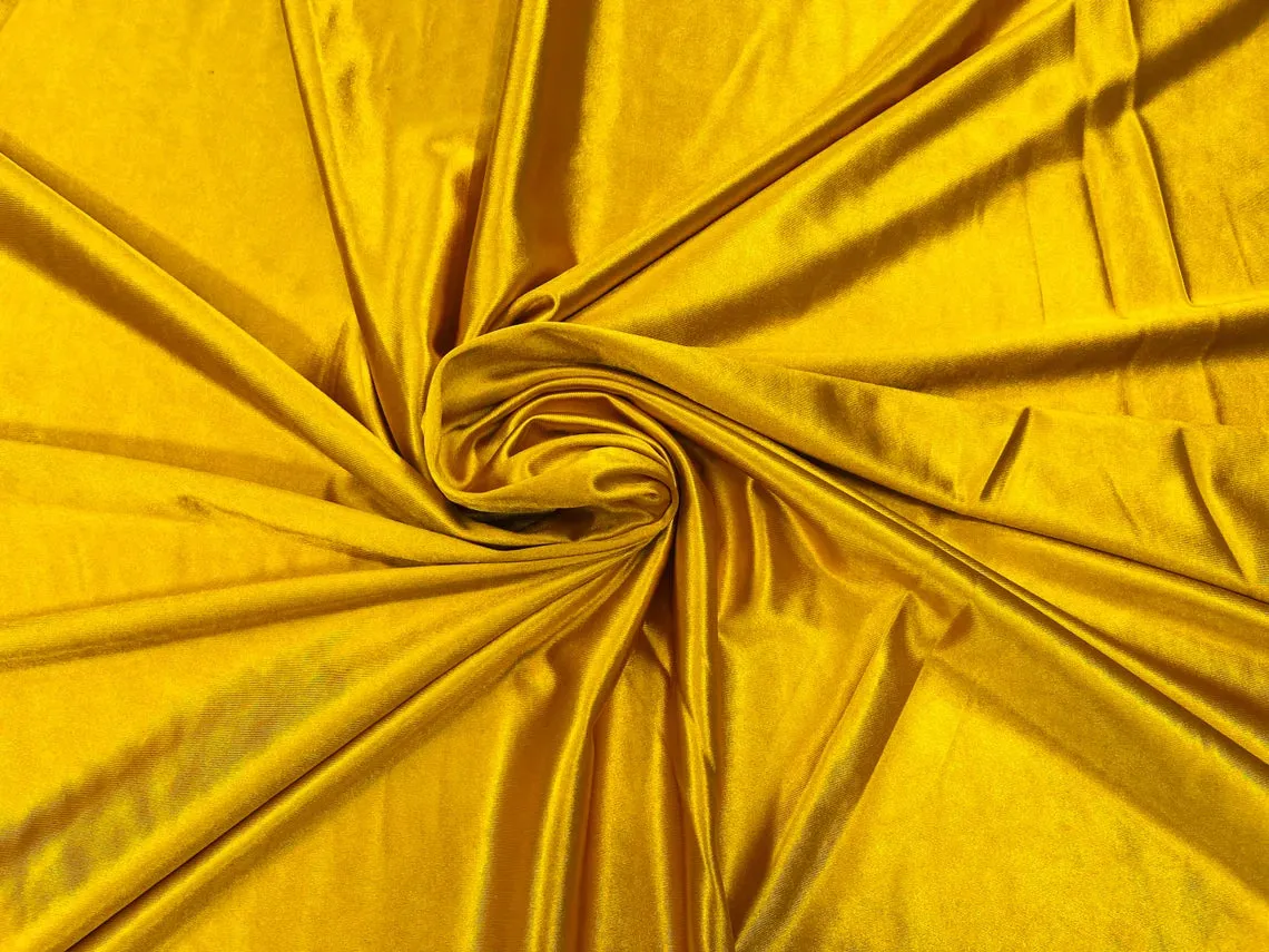 Luxury Spandex Shiny Polyester Fabric - 80% Polyester / 20% Spandex Stretch Fabric By Yard