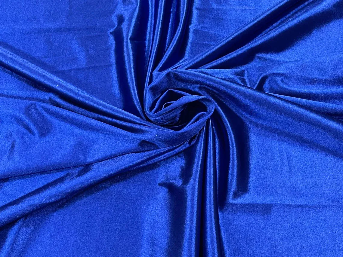 Luxury Spandex Shiny Polyester Fabric - 80% Polyester / 20% Spandex Stretch Fabric By Yard