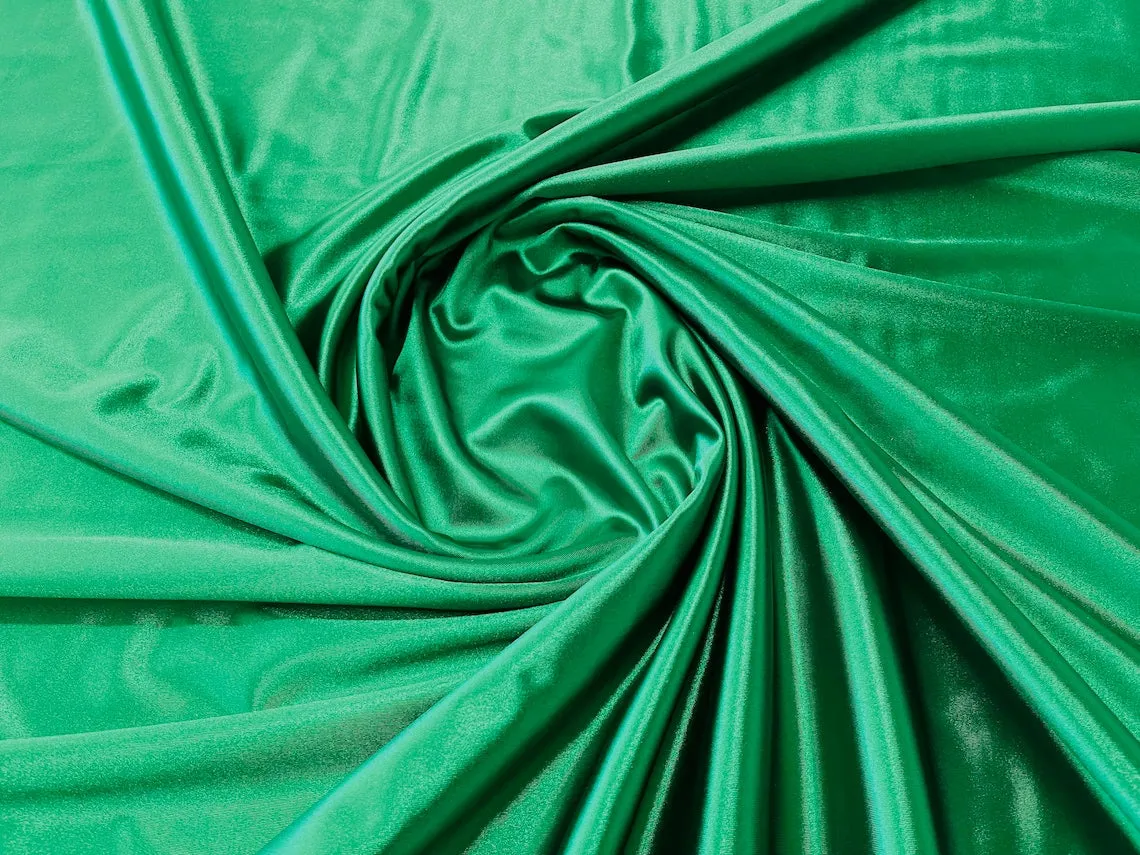 Luxury Spandex Shiny Polyester Fabric - 80% Polyester / 20% Spandex Stretch Fabric By Yard