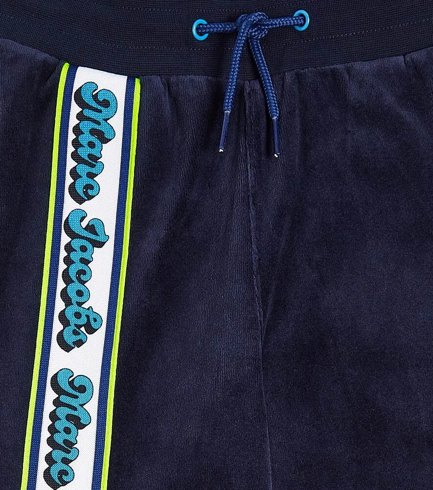 Marc Jacobs Velvet Logo Sweatpants, Blue