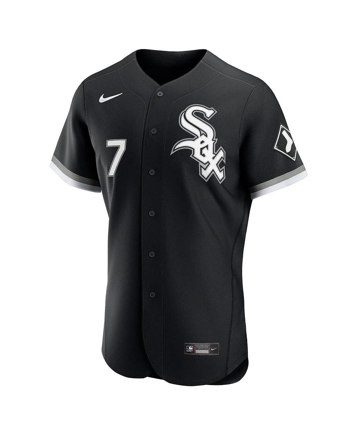 Men's T-shirt tim anderson black chicago white sox alternative authentic player jersey Nike, black