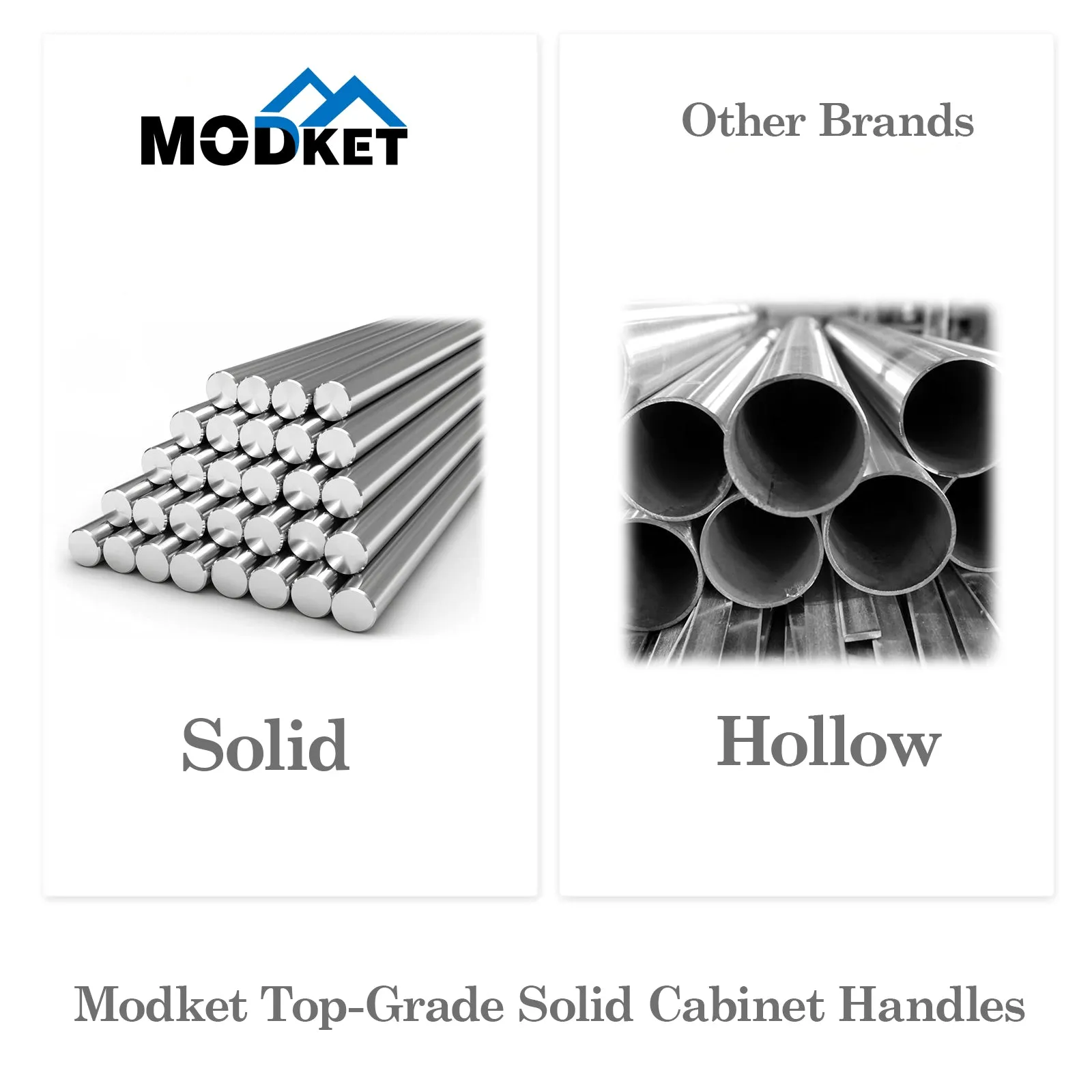 MH1659 Solid Matte Black Cabinet Pulls Handles