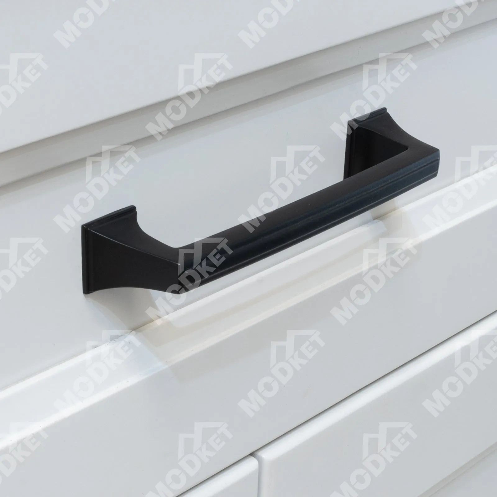 MH1659 Solid Matte Black Cabinet Pulls Handles
