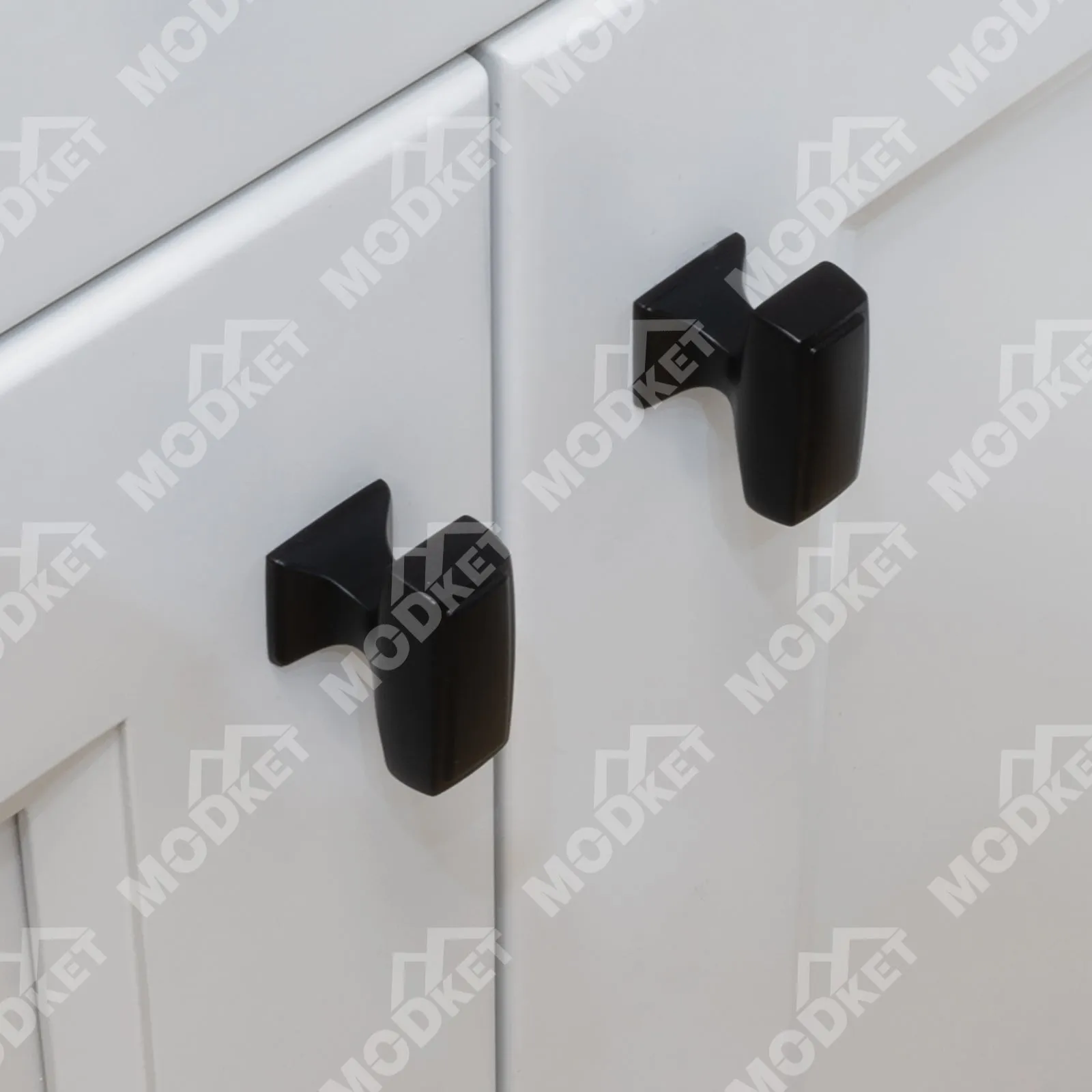MH1659 Solid Matte Black Cabinet Pulls Handles