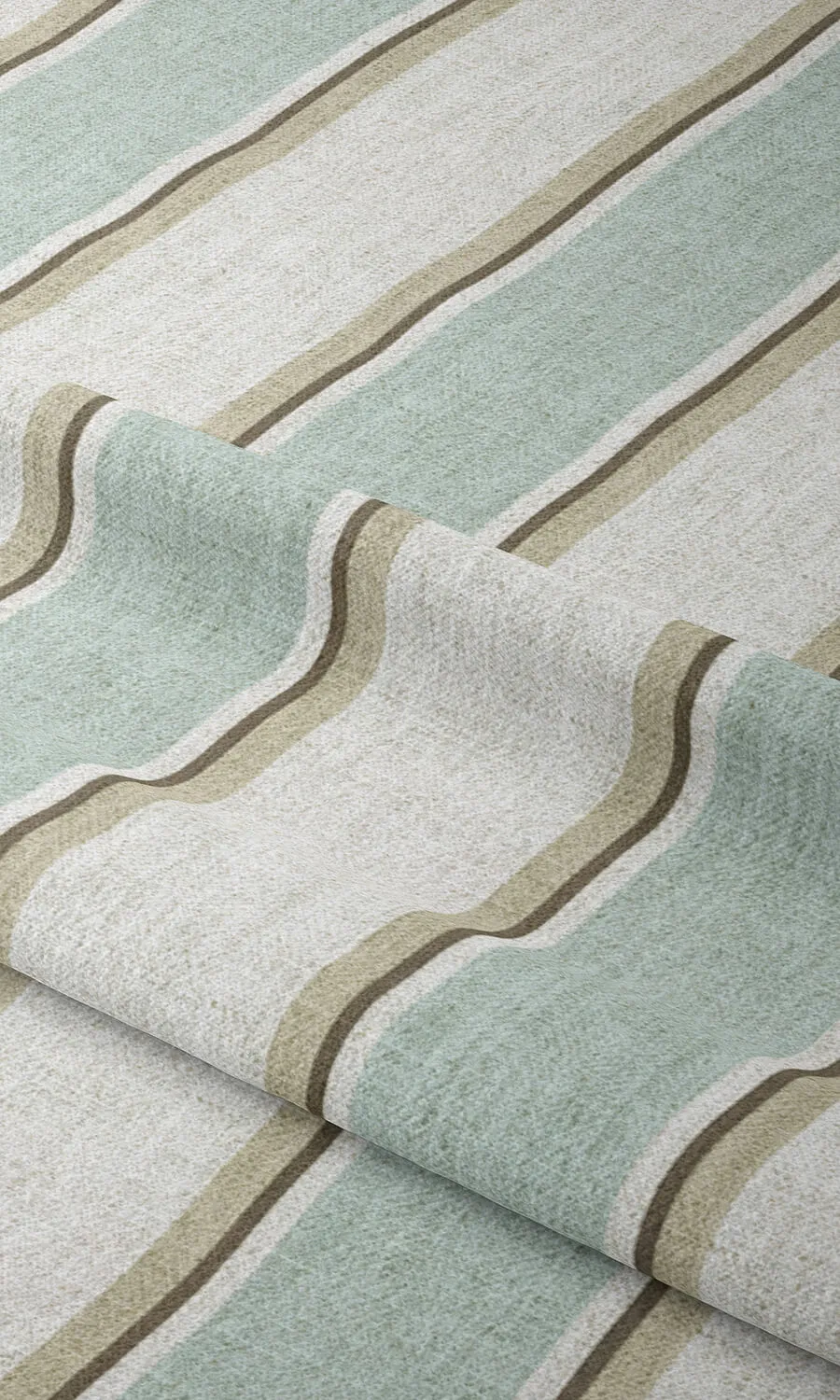 'Mulhouse' Modern Striped Blinds (Duck Egg Blue/ White)