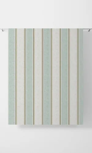 'Mulhouse' Modern Striped Blinds (Duck Egg Blue/ White)