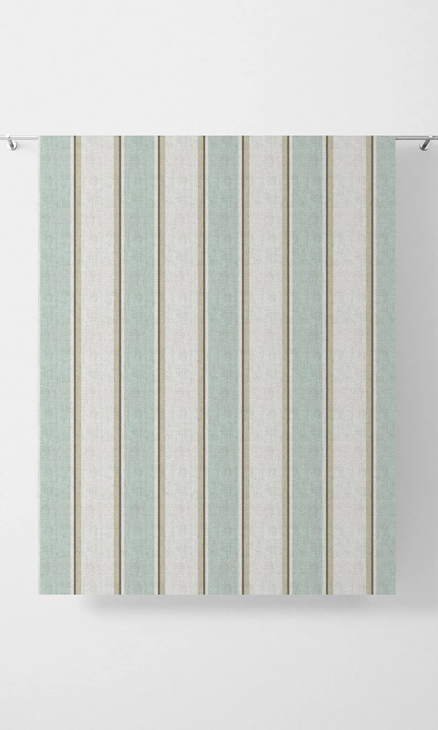 'Mulhouse' Modern Striped Blinds (Duck Egg Blue/ White)