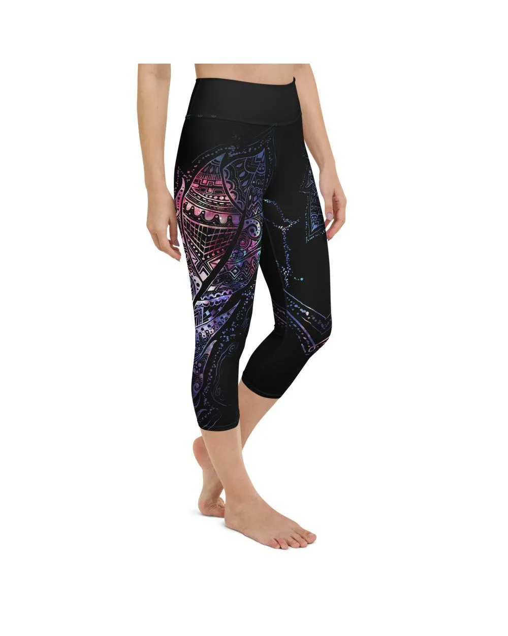 Mystic Feather Yoga Capris
