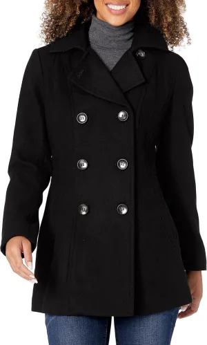 Nautica Women's Peacoat and Removable Hood