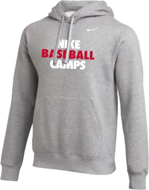 Nike Baseball Camps Club Fleece Pullover Hoodie - Heather Grey