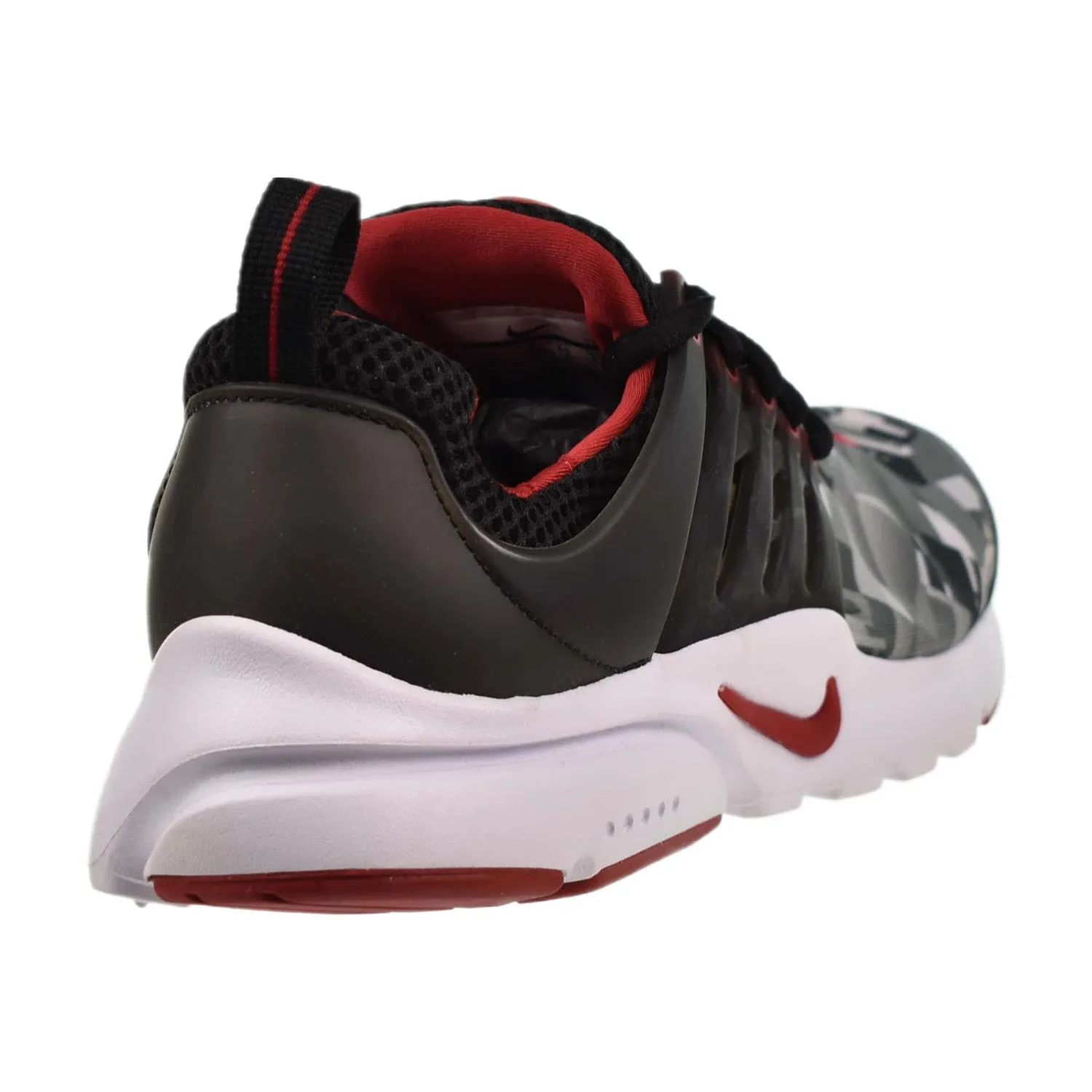 Nike Presto Print (GS) Big Kids' Shoes Black-Gym Red-Wolf Grey