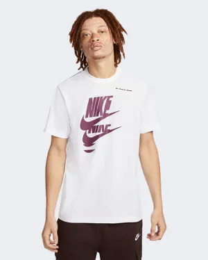 Nike Sportswear Sport Essentials  Men Lifestyle T-Shirt White/Sangria