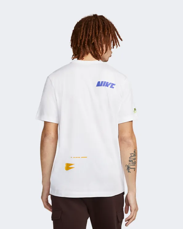 Nike Sportswear Sport Essentials  Men Lifestyle T-Shirt White/Sangria