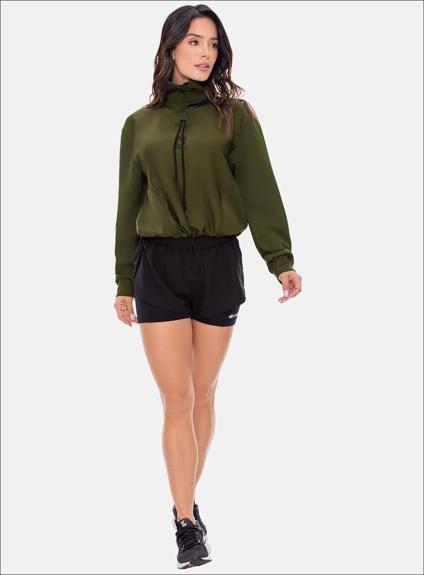 POLYESTER SPORTS SHORT WITH INTERNAL SHORT REF: 107883
