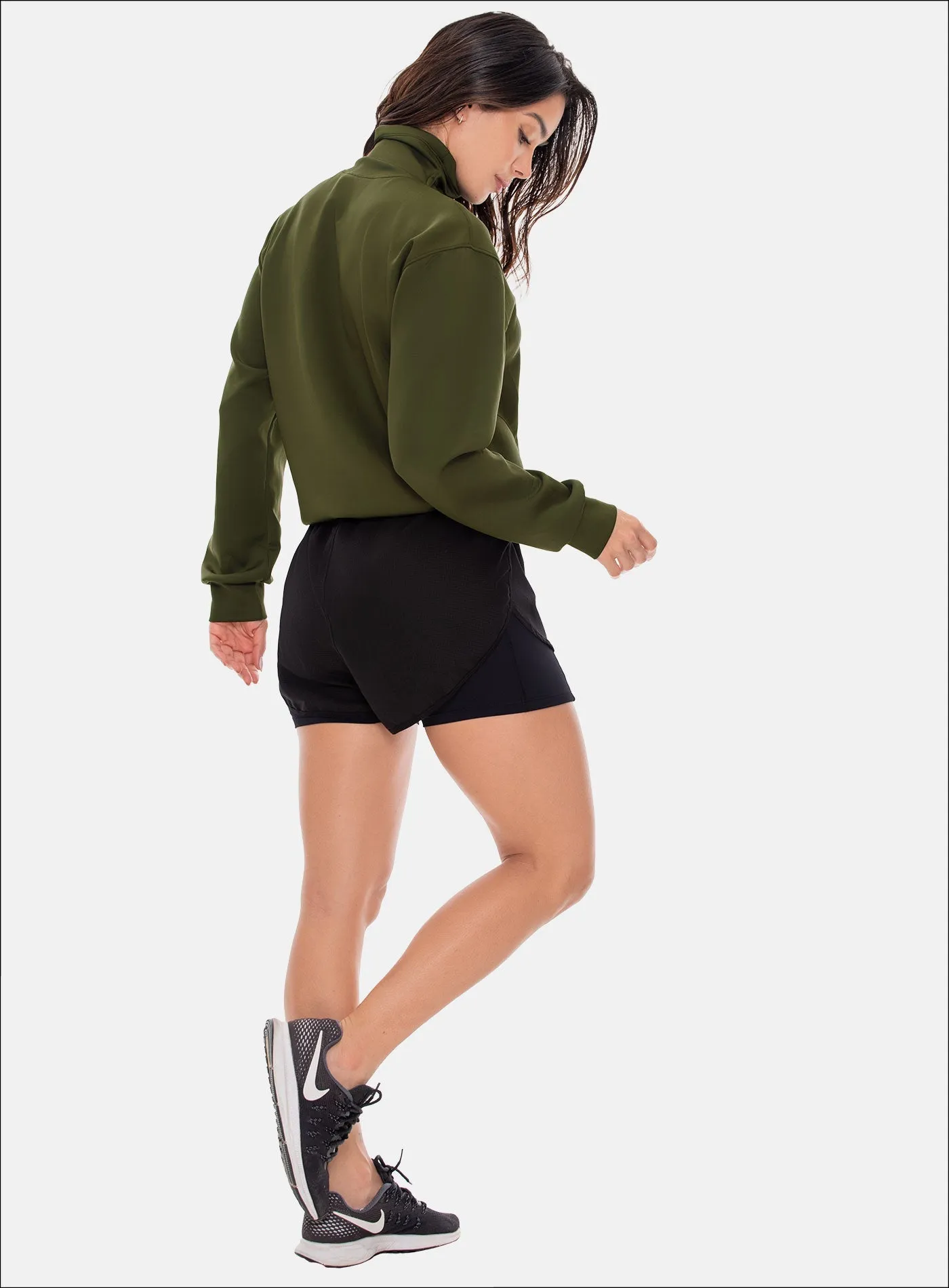 POLYESTER SPORTS SHORT WITH INTERNAL SHORT REF: 107883