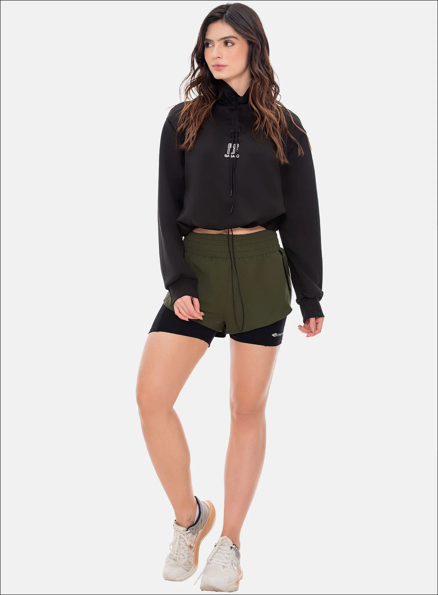 POLYESTER SPORTS SHORT WITH INTERNAL SHORT REF: 107883