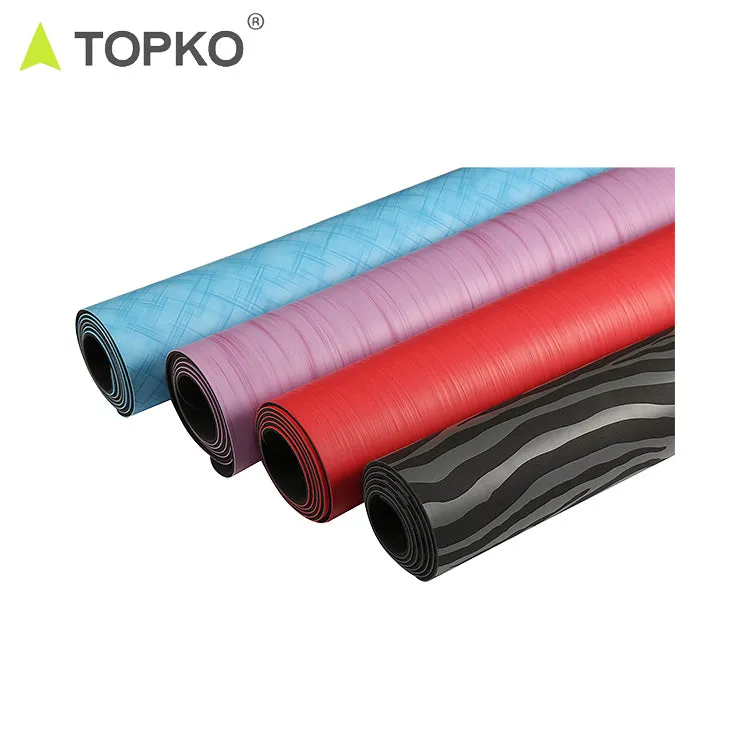 PU Natural Rubber Yoga Mat with Elegant Texture